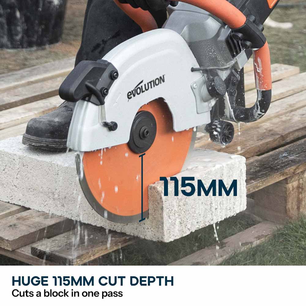 Evolution R300DCT+ 300mm Electric Disc Cutter with Water Dust Suppression